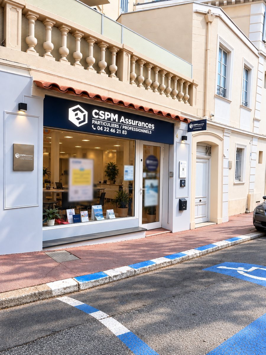Agence CSPM Assurances à Cannes, 4 rue Borniol, particuliers et professionnels